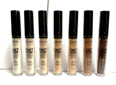 NYX PROFESSIONAL MAKEUP Can't Stop Won't Stop, 24h Full Coverage Matte Finish Assorted Concealers