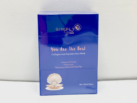SIMPLY BELLA "YOU ARE THE BEST" COLLAGEN AND PEPTIDES FACE MASK
